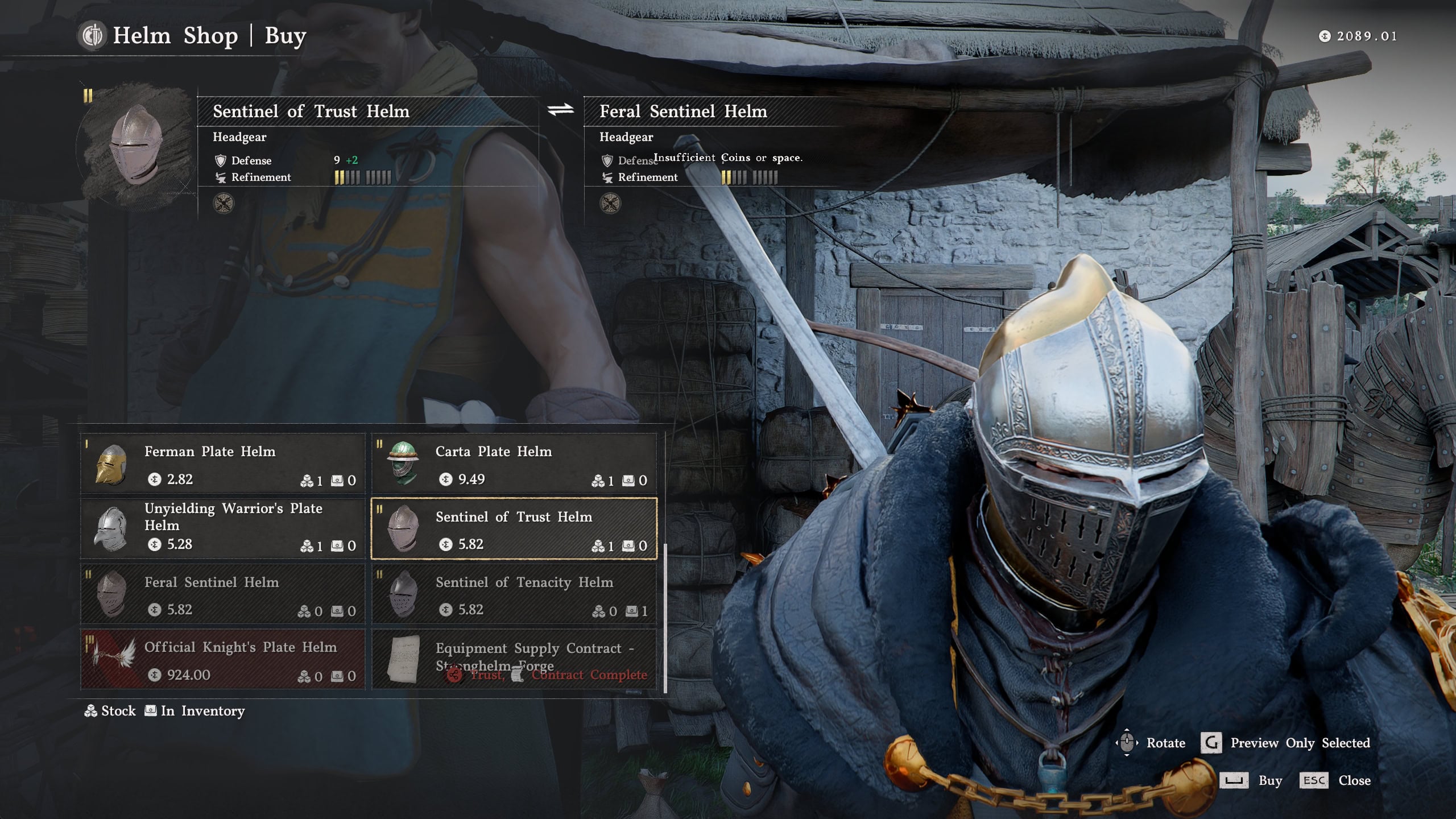 Sentinel of Trust Helm (Kliff)