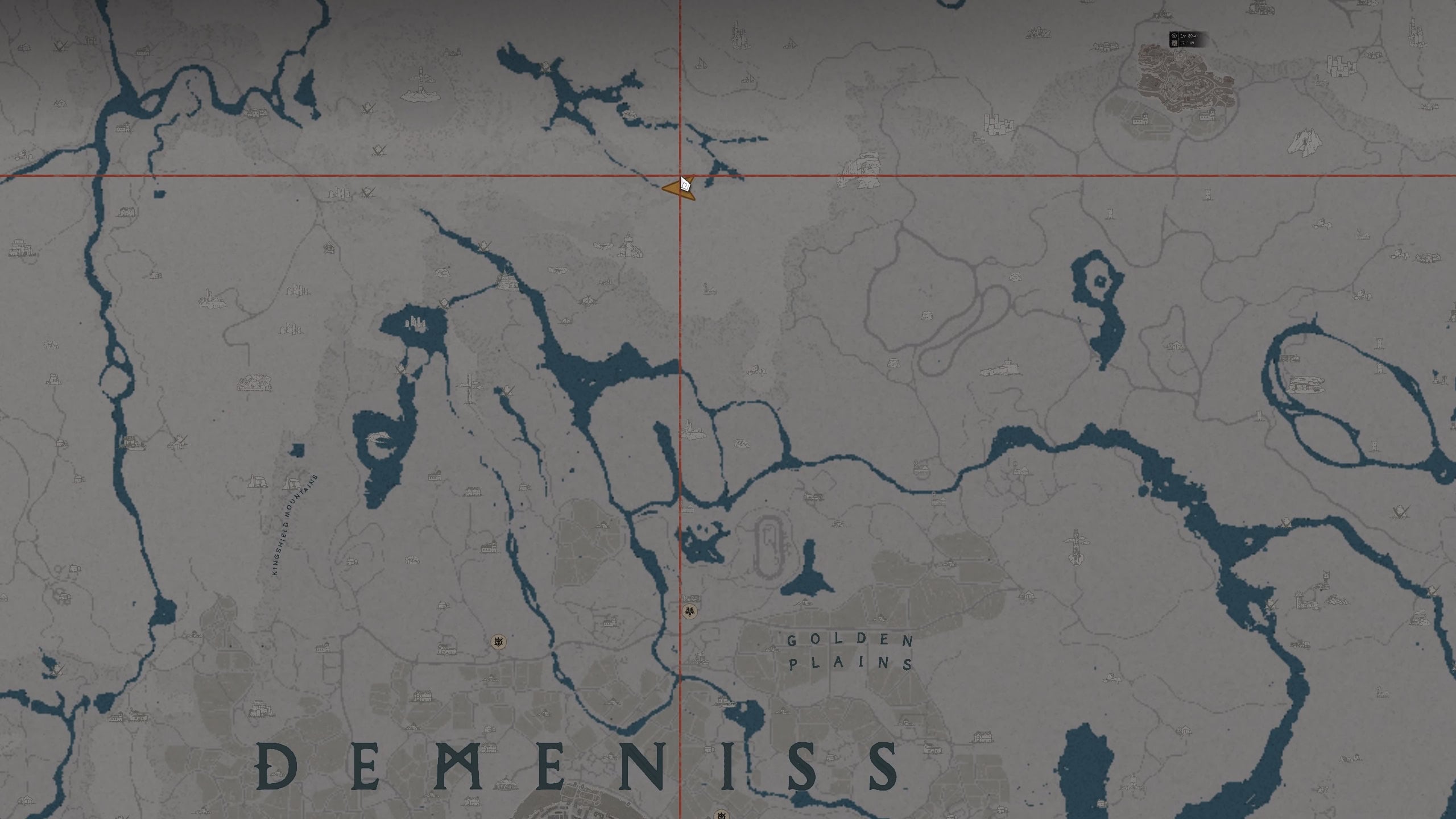 Smoking Lands Ancient Ruins Water Fountain Puzzle Map