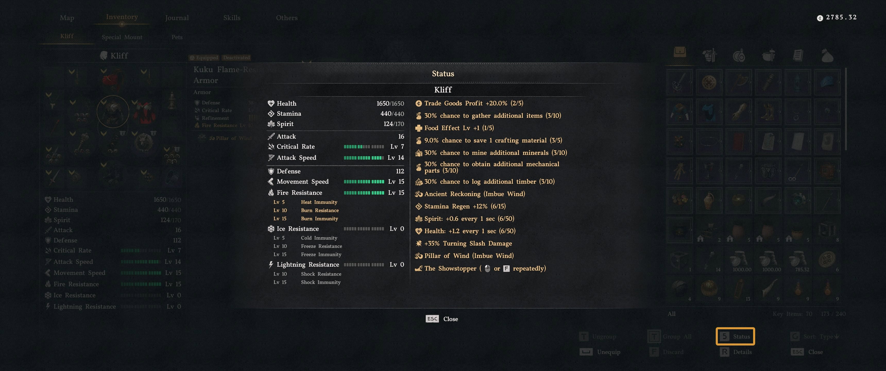 Status Window