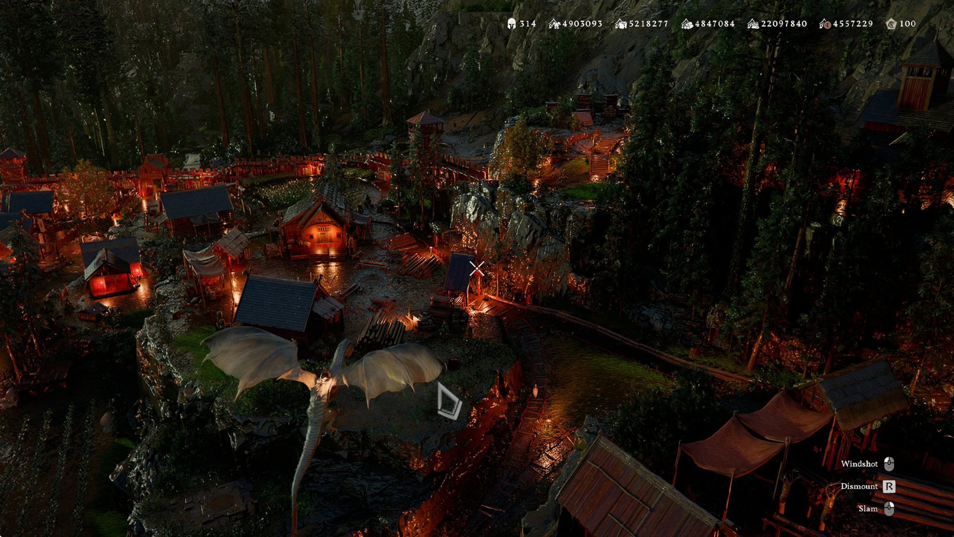 Camp Funds, Mount commands are always visible