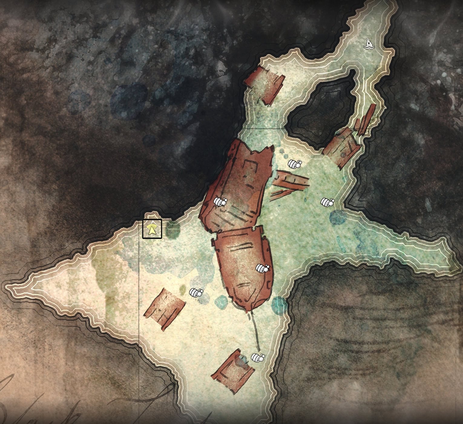 Davy Jones' Locker Location Map