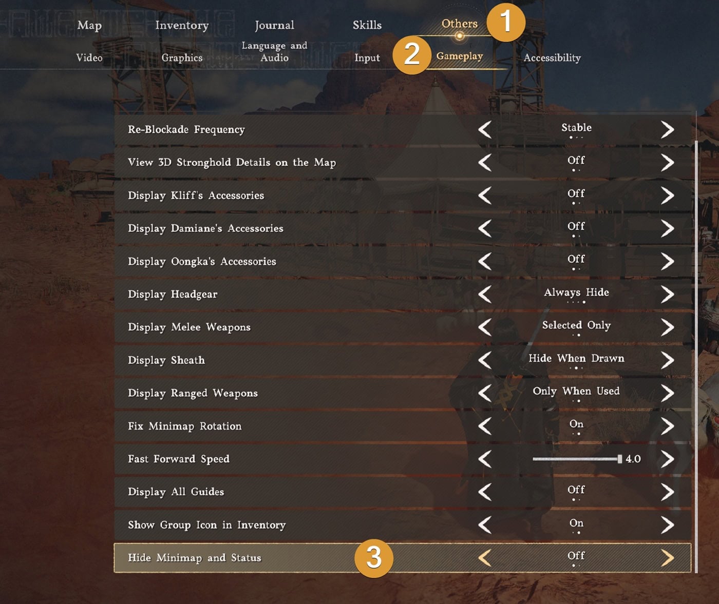How to hide the Minimap and Status UI in Crimson Desert
