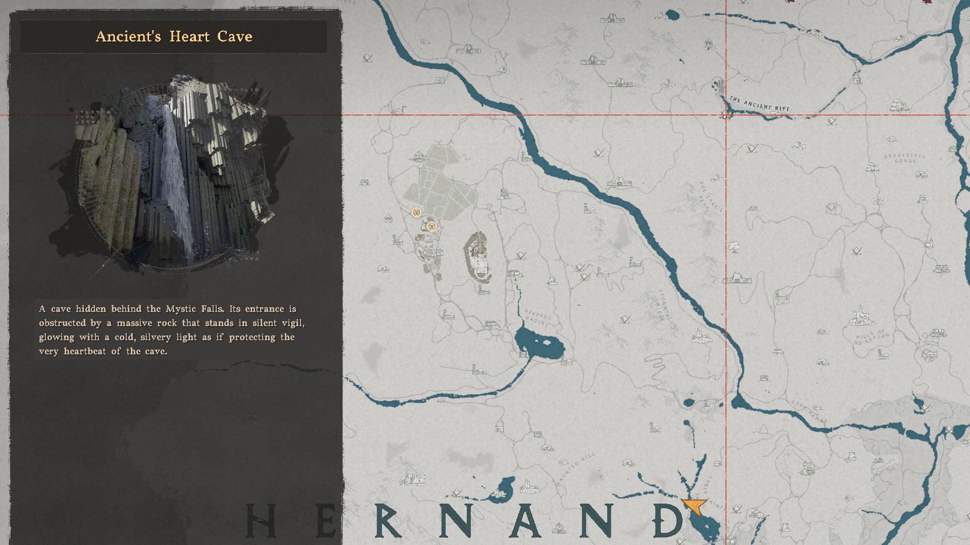Ancient's Heart Cave Map