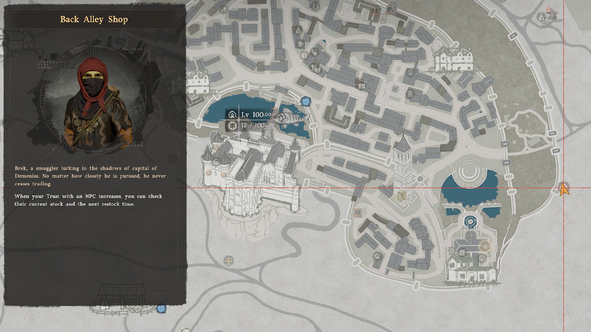 Back Alley Shop Demeniss East Gate Map