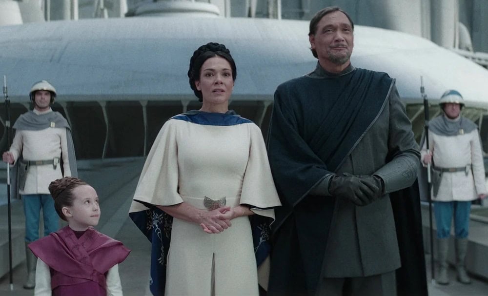 Bail, Breha, and Leia in Andor