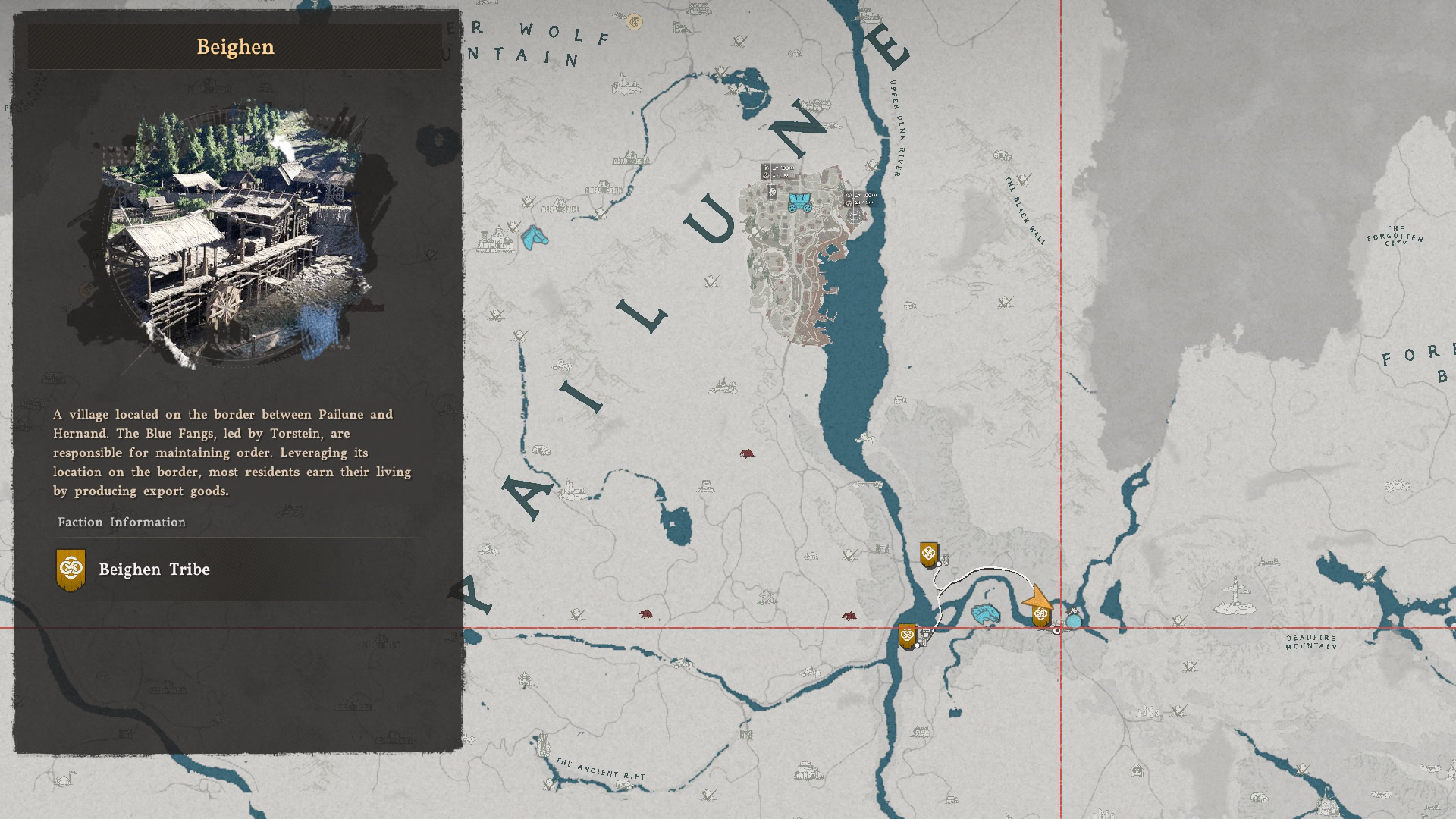 Beightn Location Map