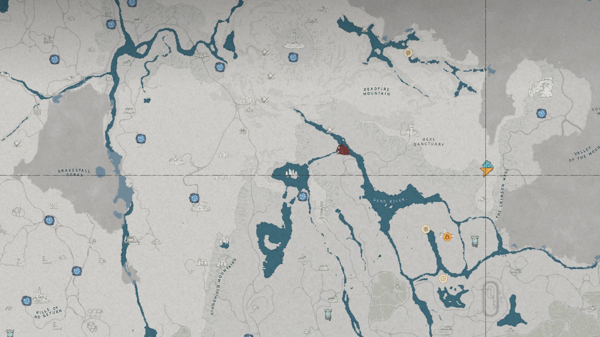 Black Lion Earring Map