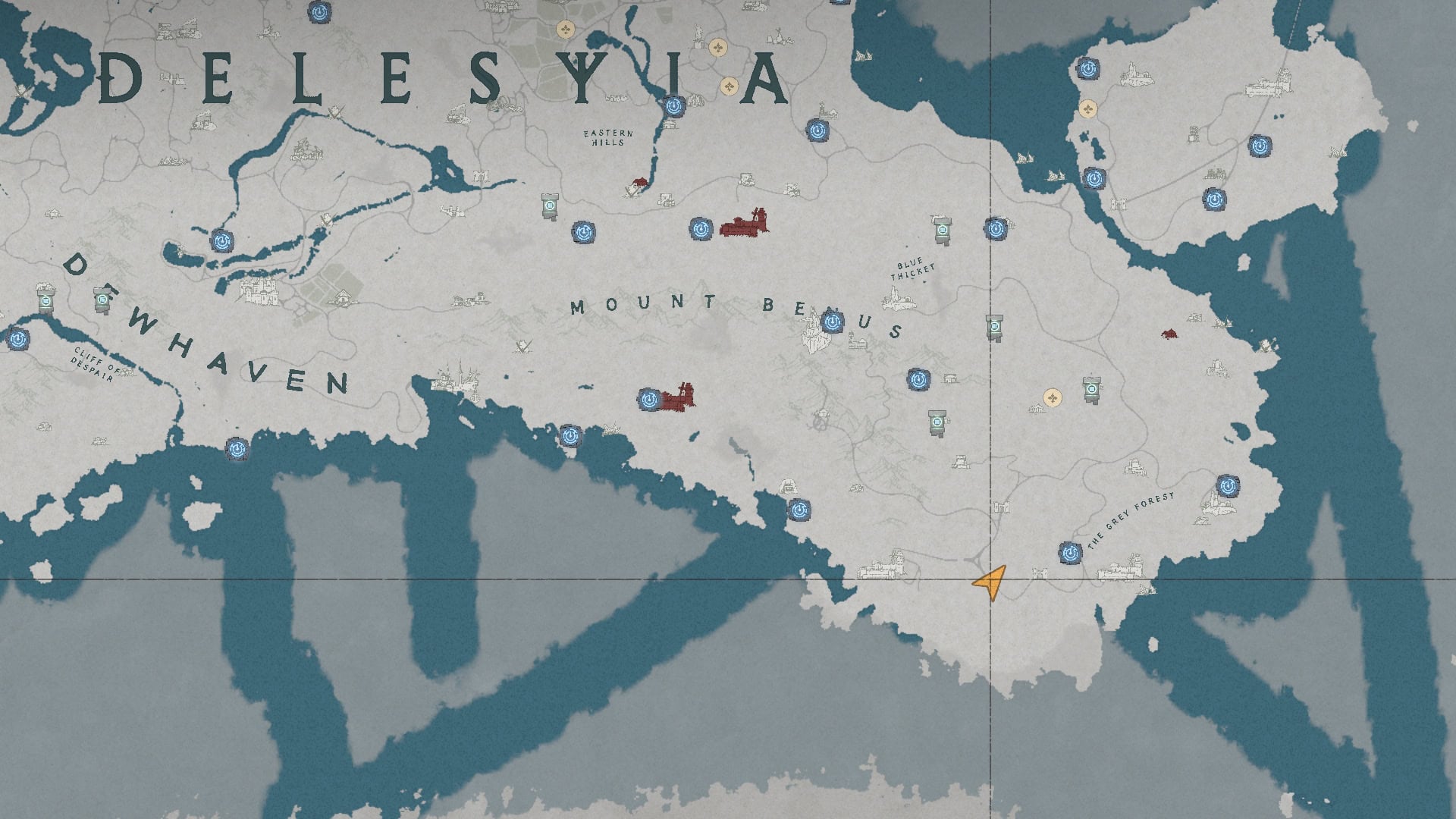 Breight Sky Blue Dye Location Map