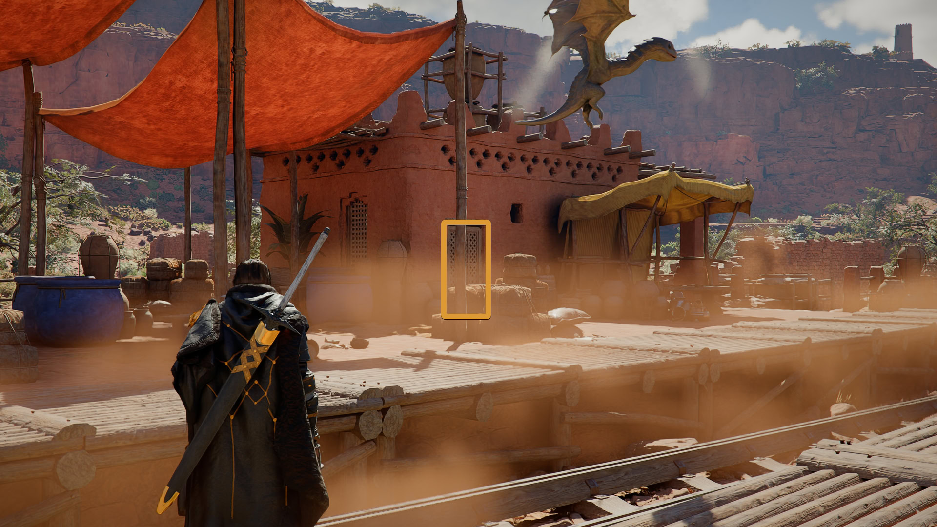 Bright Orange Dye Location