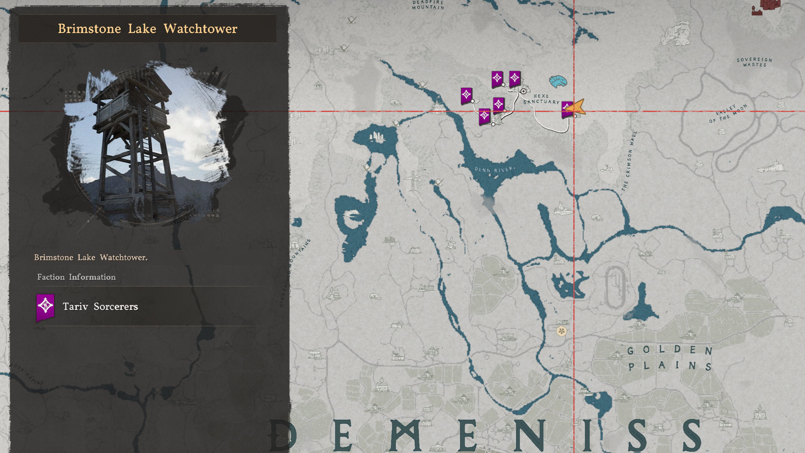 Brimstone Lake Stone Crab geyser Map