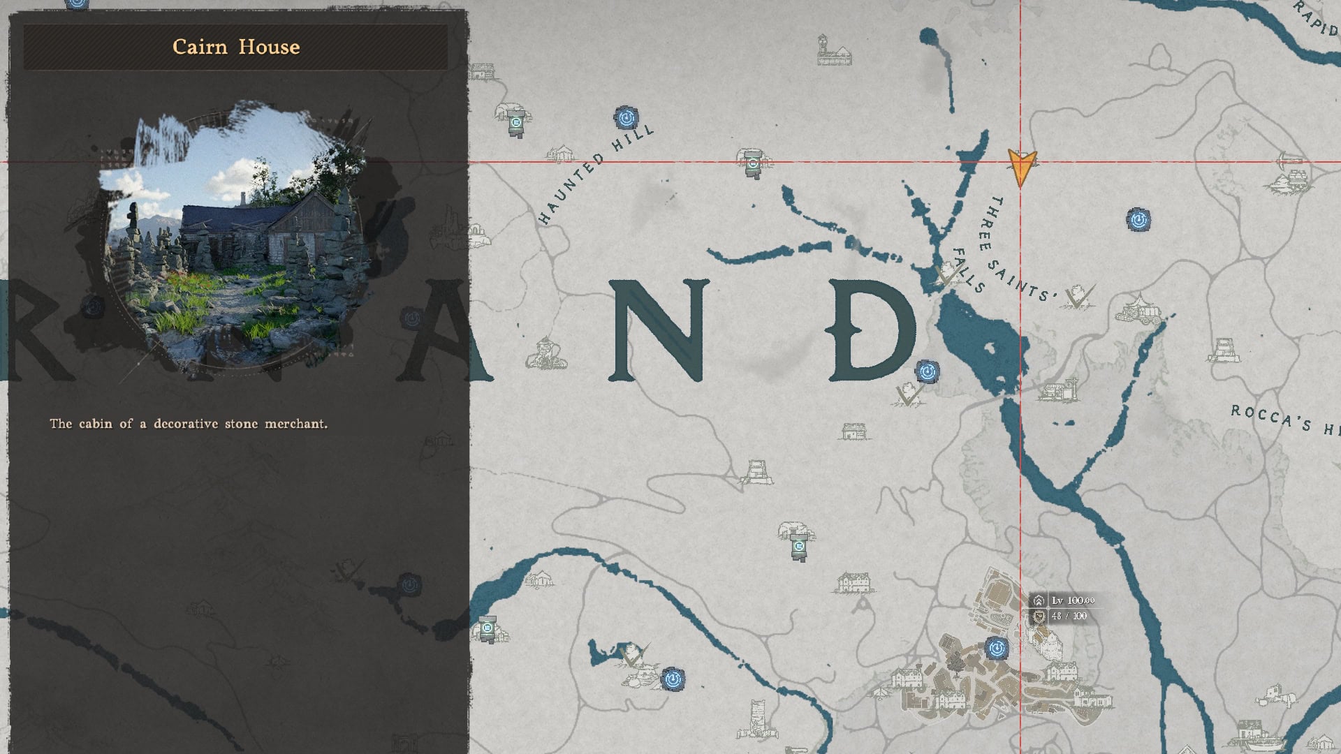 Cairn House Mineral Shop Map