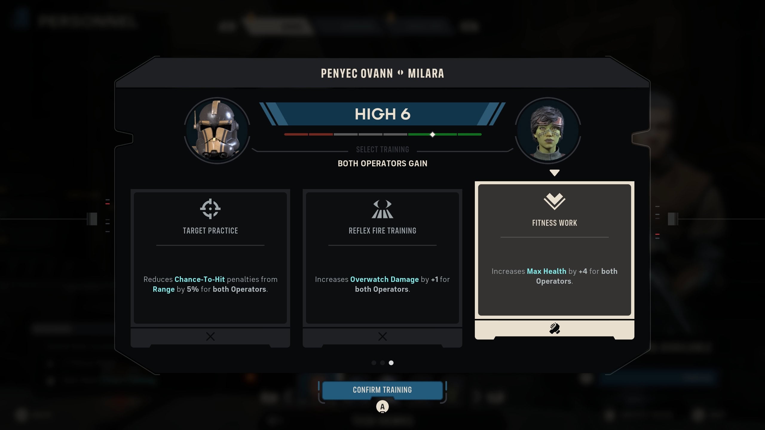 Choose a Cross Training Reward to benefit both