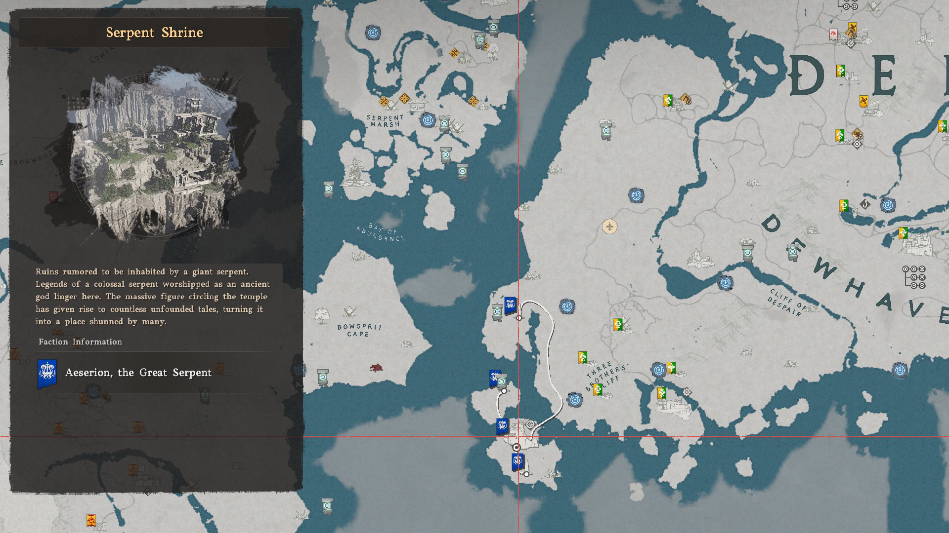 Collecting Aeserion's Scales Map