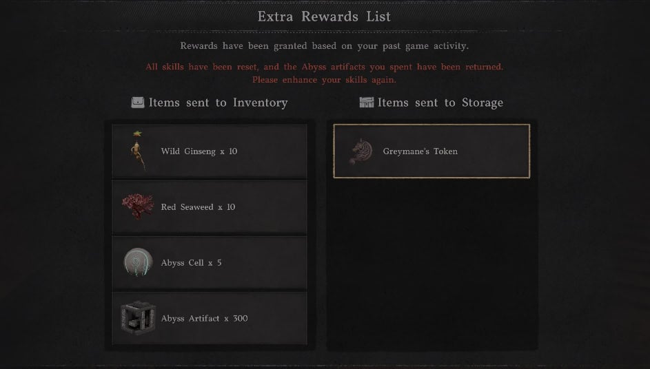 Crimson Desert 2.0 Login Screen alert