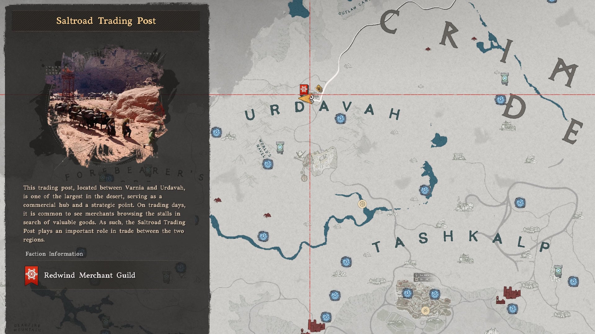 Crimson Desert Furniture Shop Map