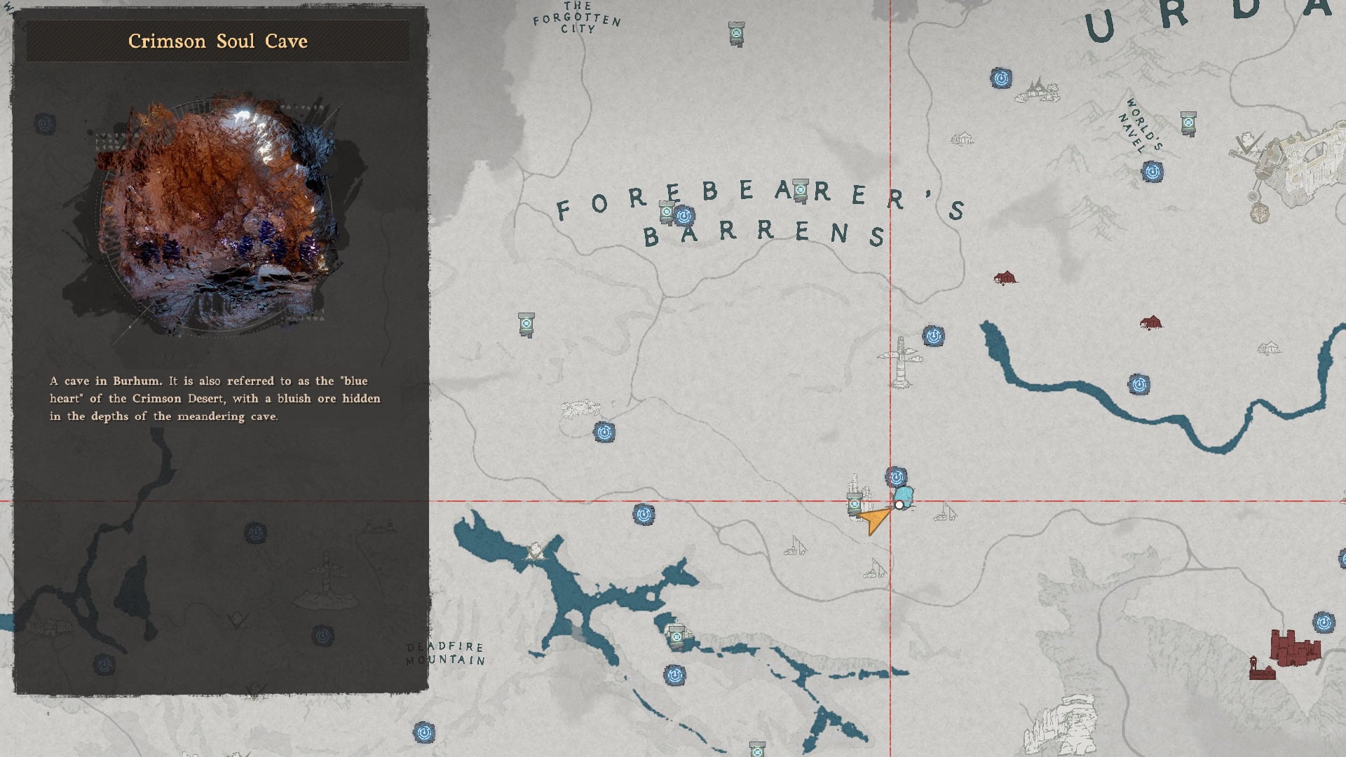 Crimson Soul Cave Map