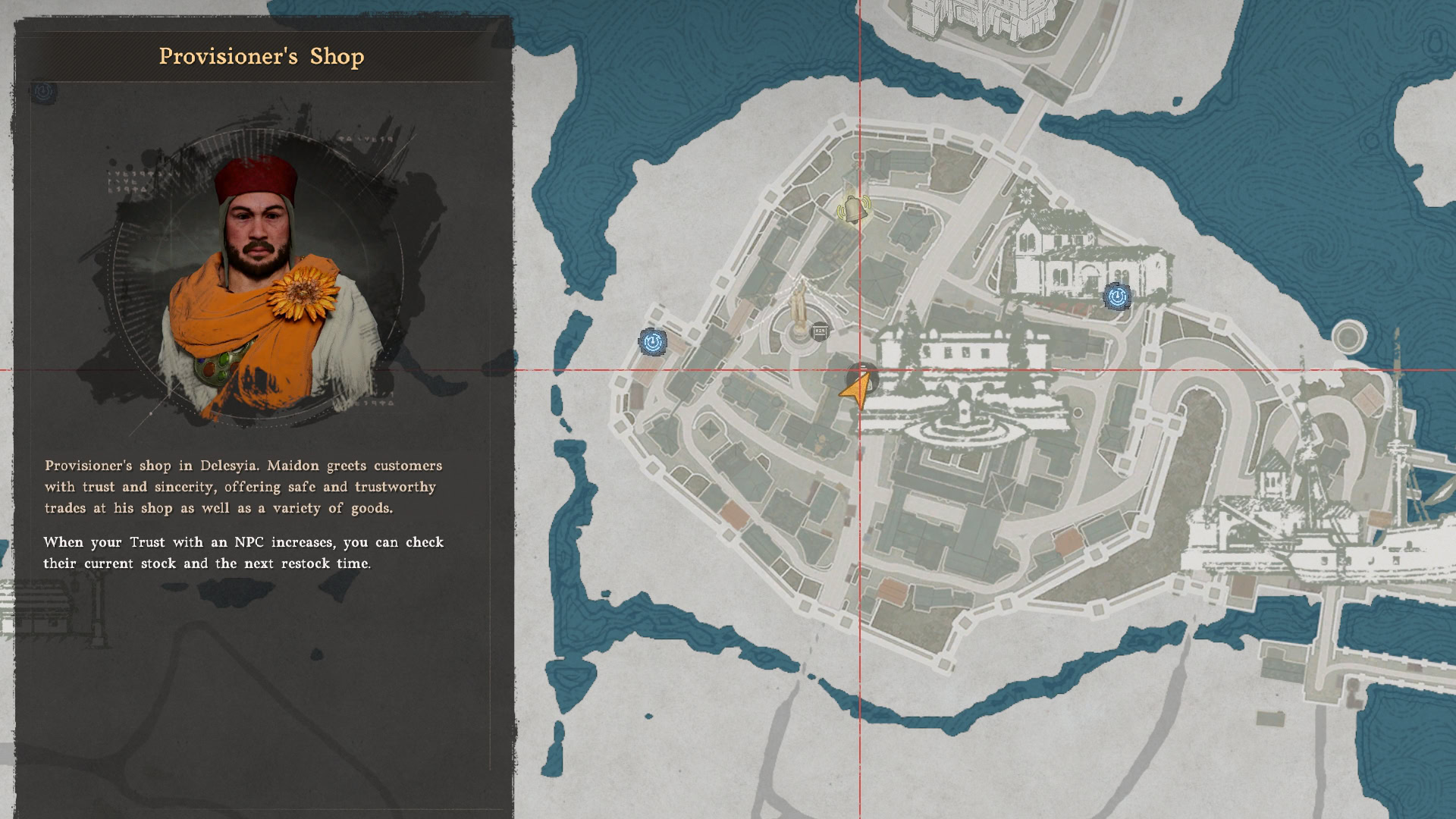 Delesyia Provisioner's Shop Map