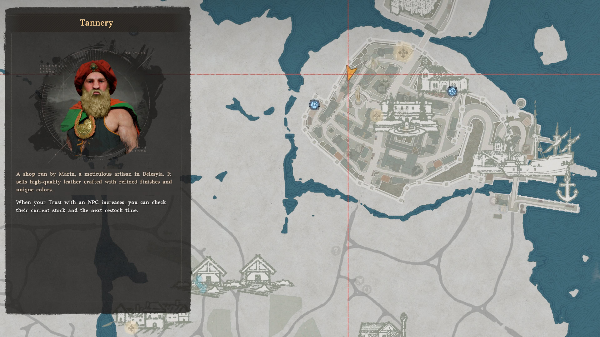 Delesyia Tannery Map