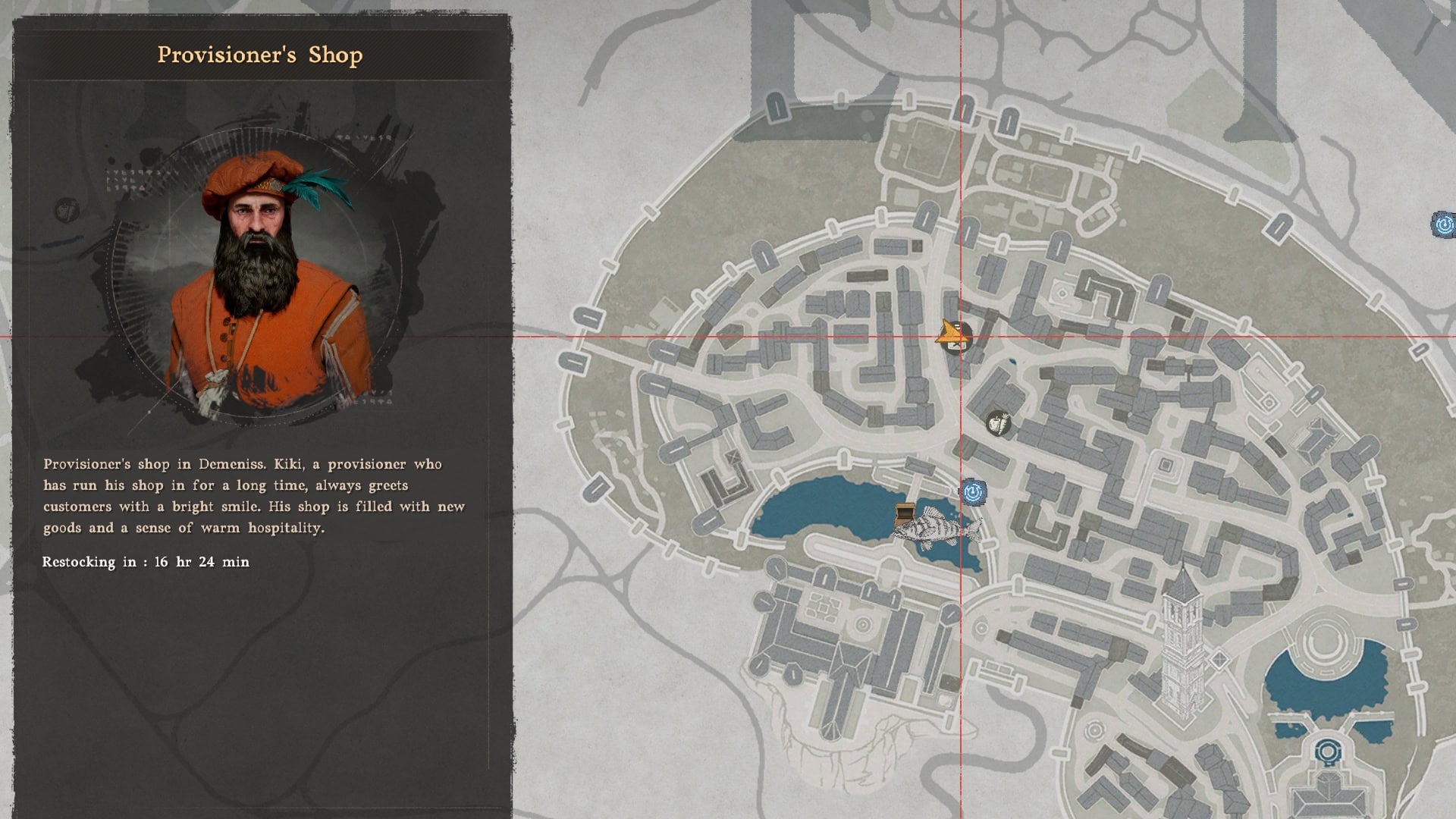 Demeniss Provisioner's Shop Map