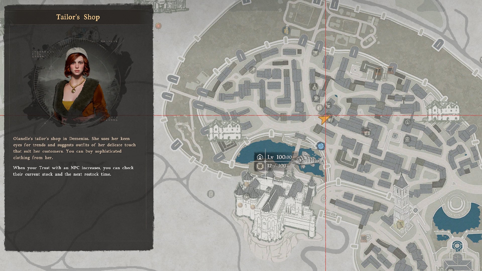 Demeniss Tailor's Shop Map