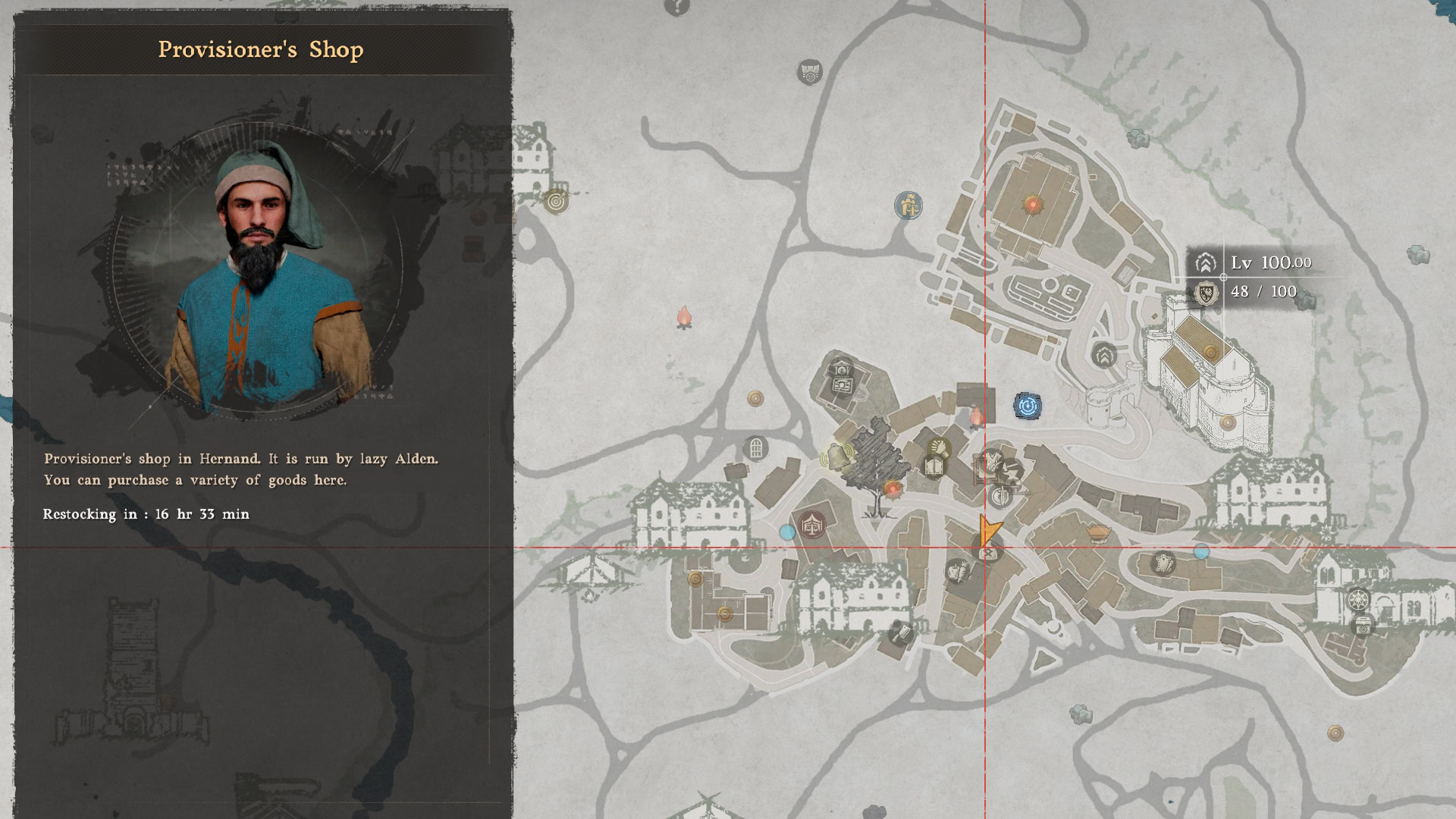 Hernand Provisioner's Shop Map