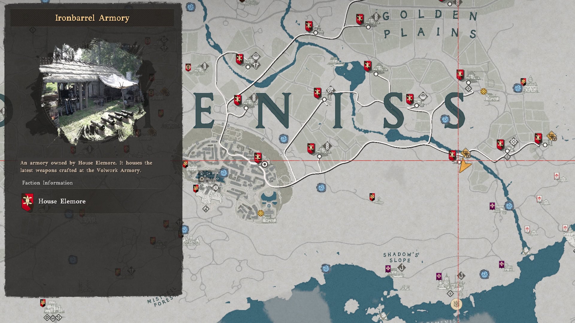 Ironbarrel Armory Blaster Shop Map