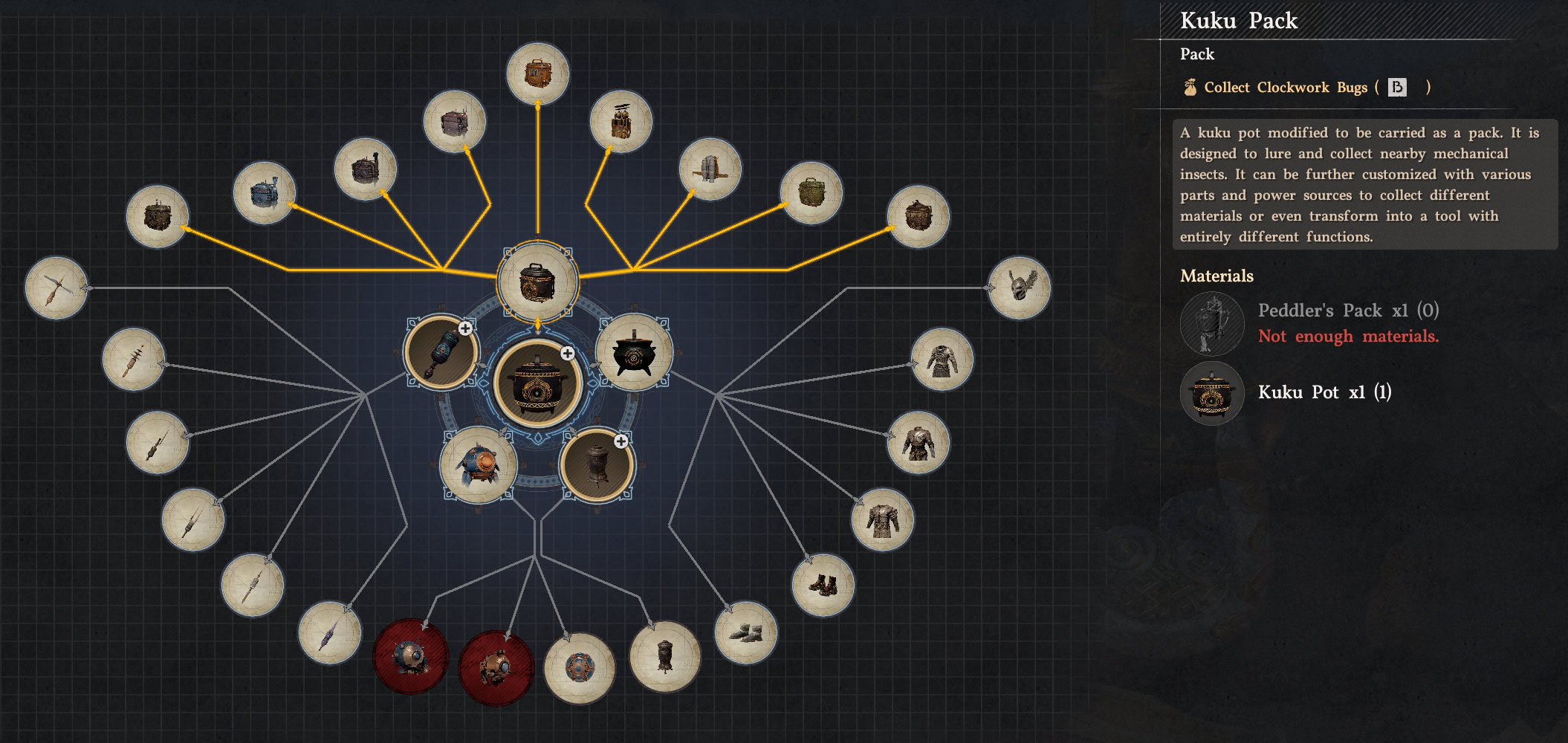 Kuku Pack Crafting UI
