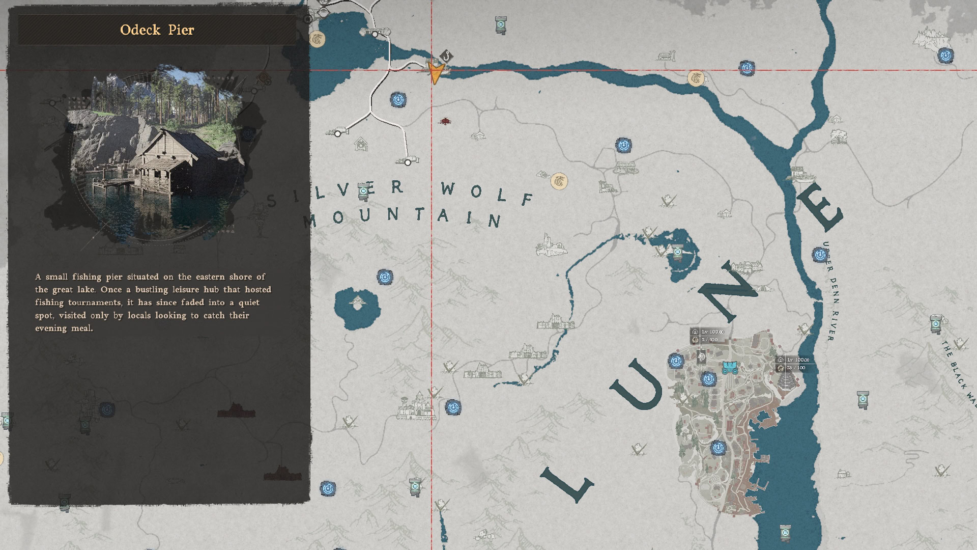Odeck Pier Fishing Shop Map