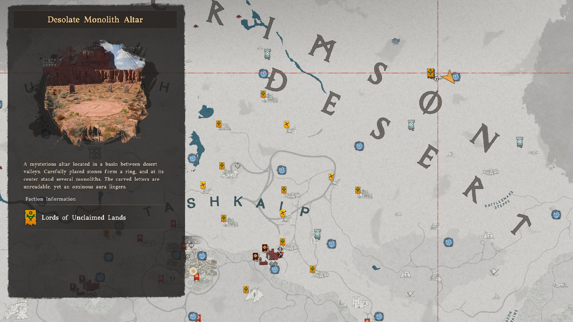 Overlord of the Desolate Monoliths Map