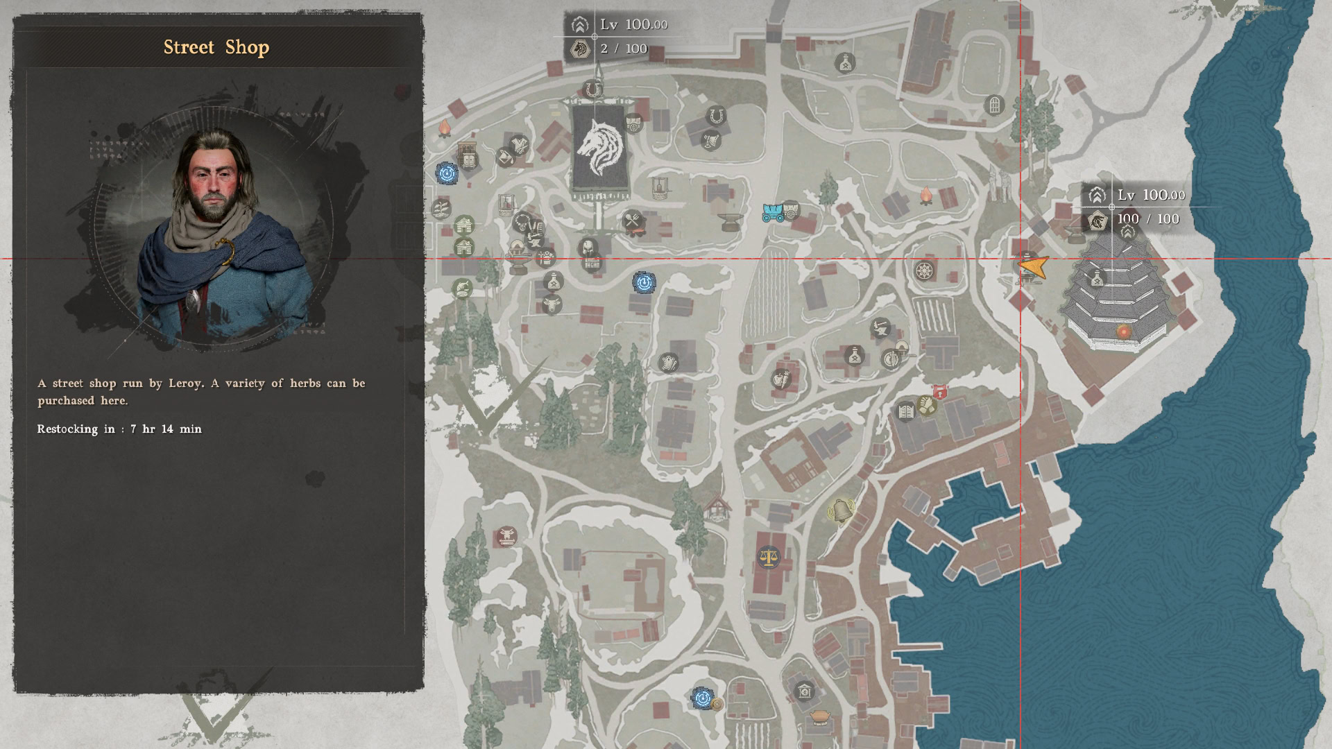Pailune Castle Street Shop Map