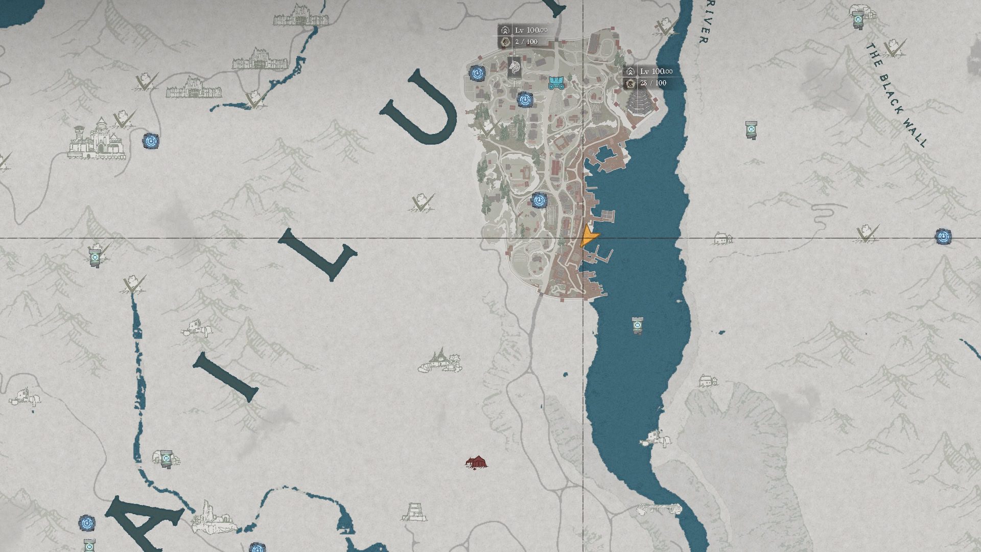 Pailune City Docks Fishing Shop Map