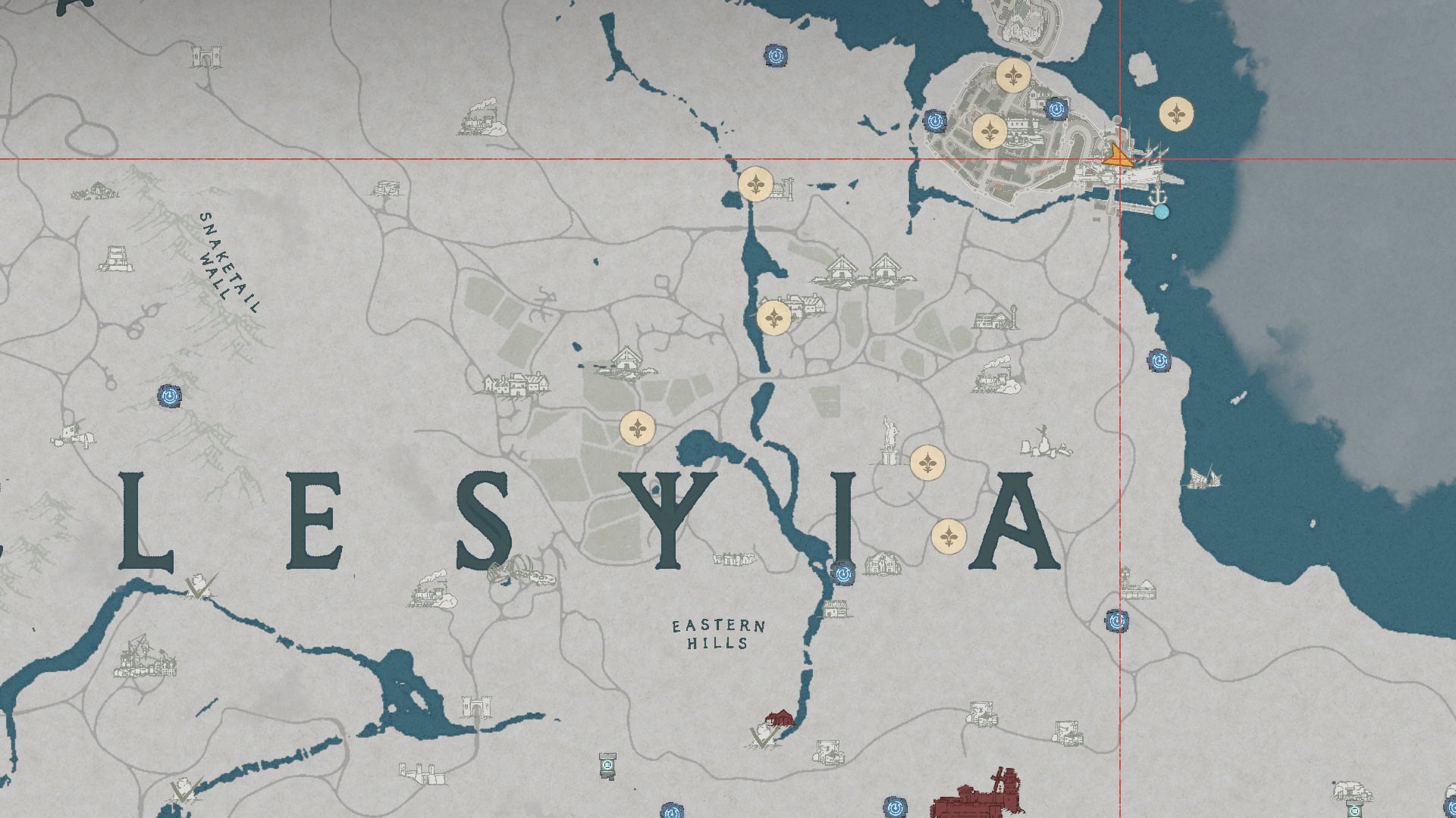Port Delesyia Fishing Shop Map