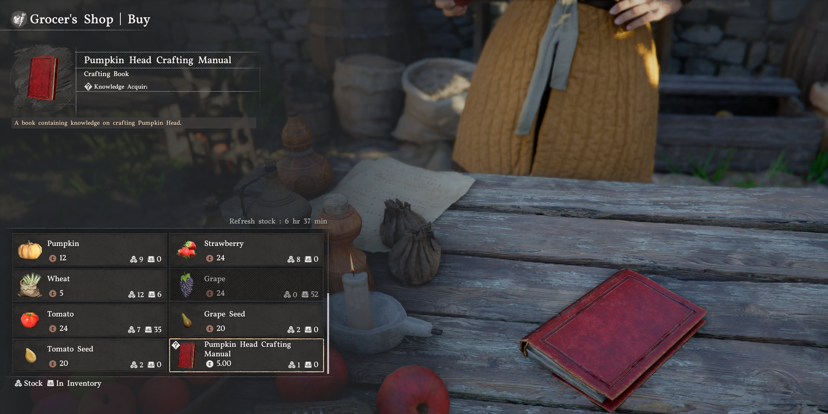 Pumpkin Head Crafting Manual - 100 Trust