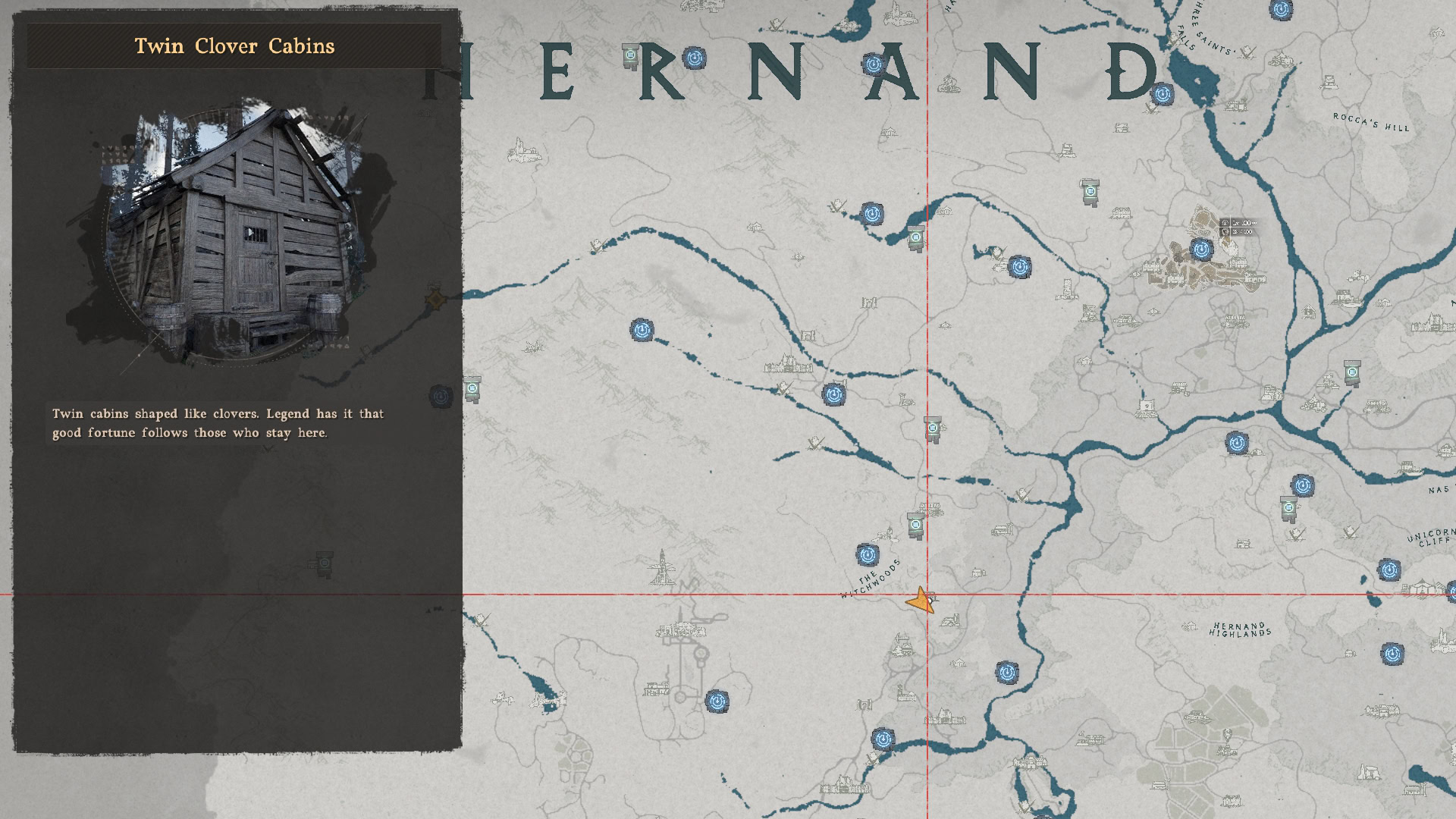 Red Dye Location Map