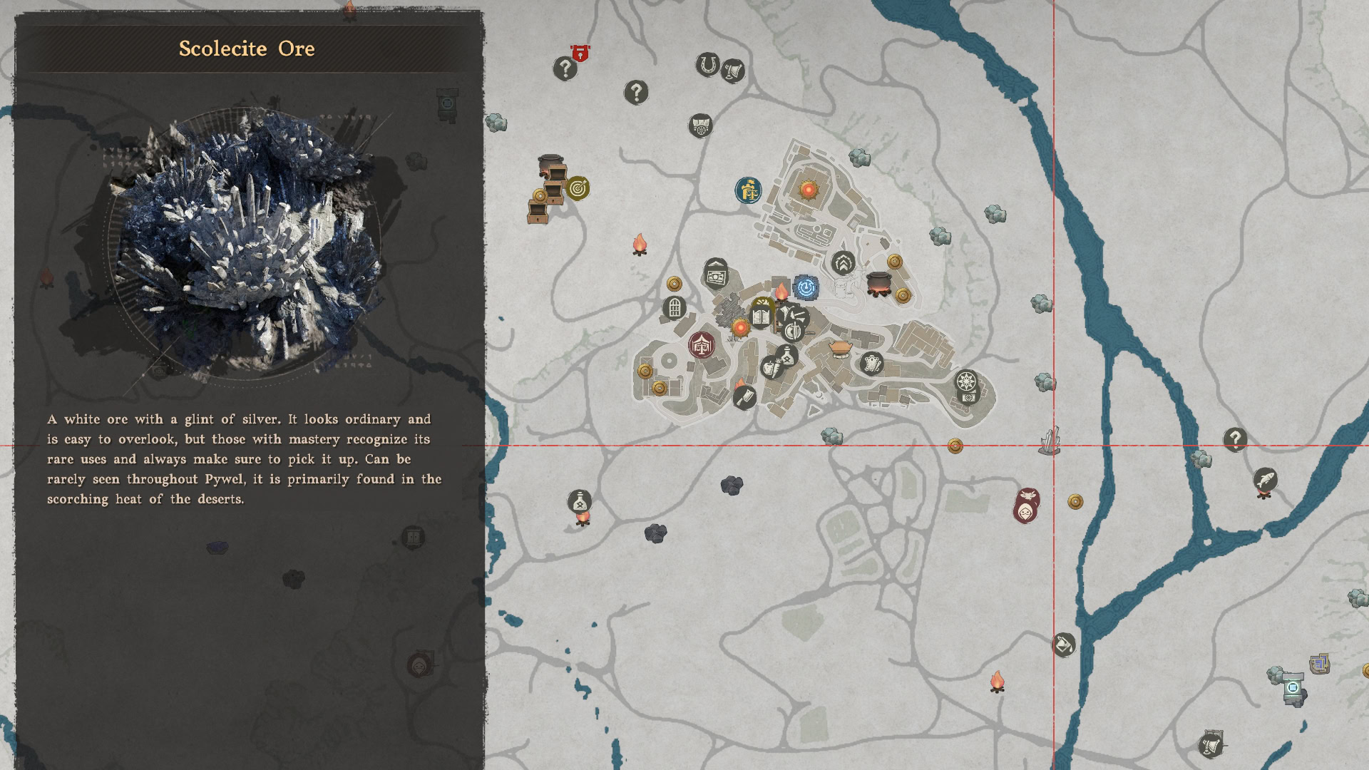 Scolecite Ore Nodes Map Hernand