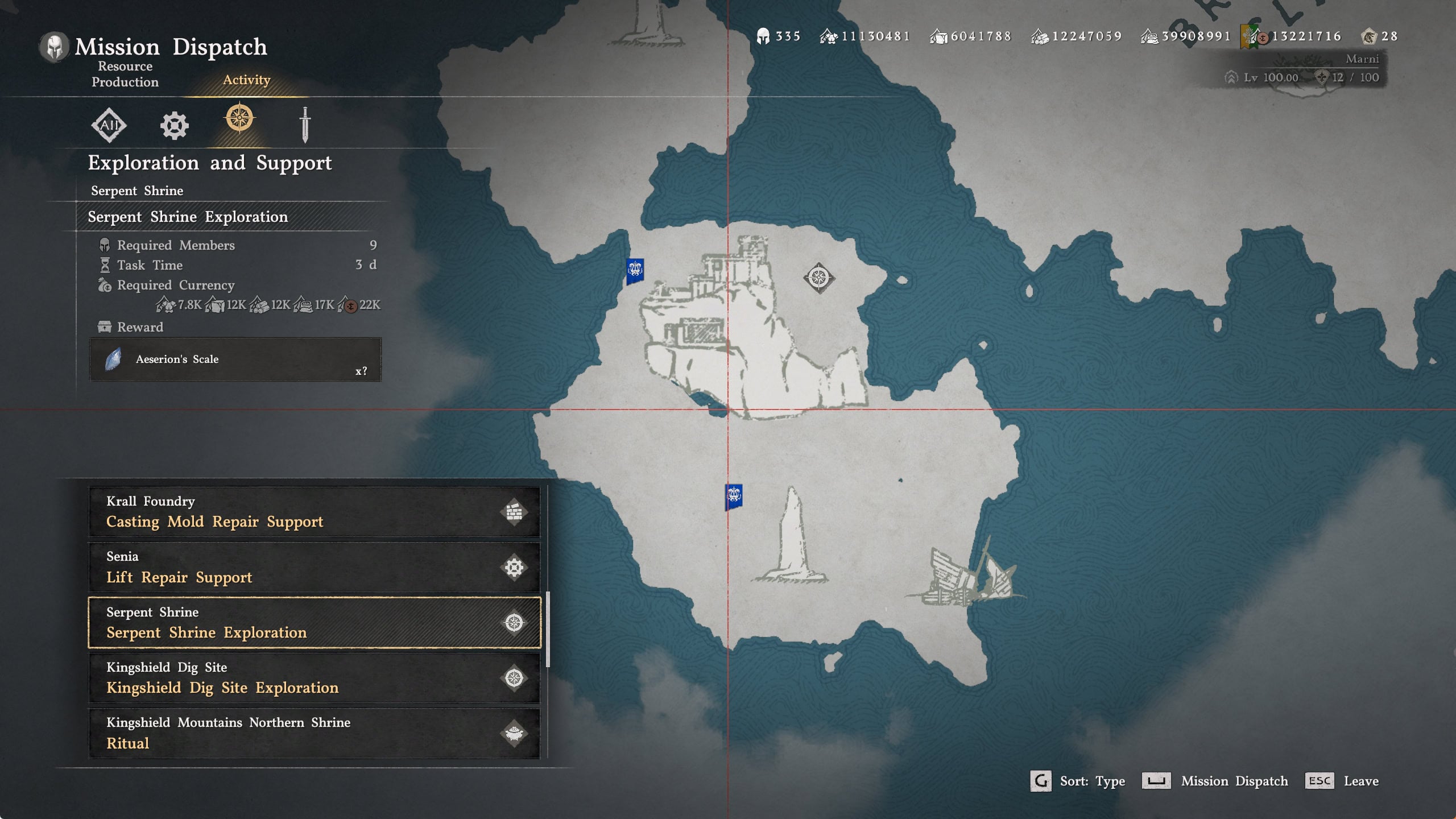 Serpent Shrine Mission