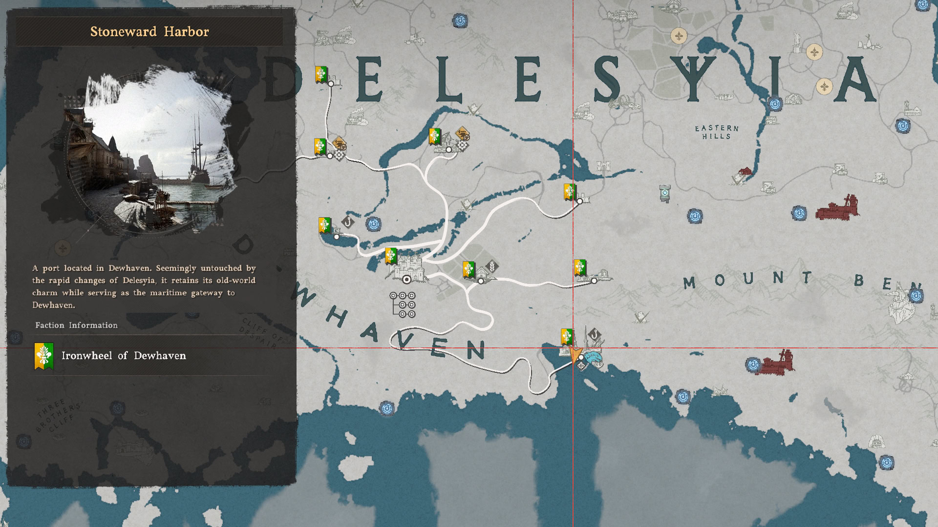 Stoneward Harbor Fishing Shop Map