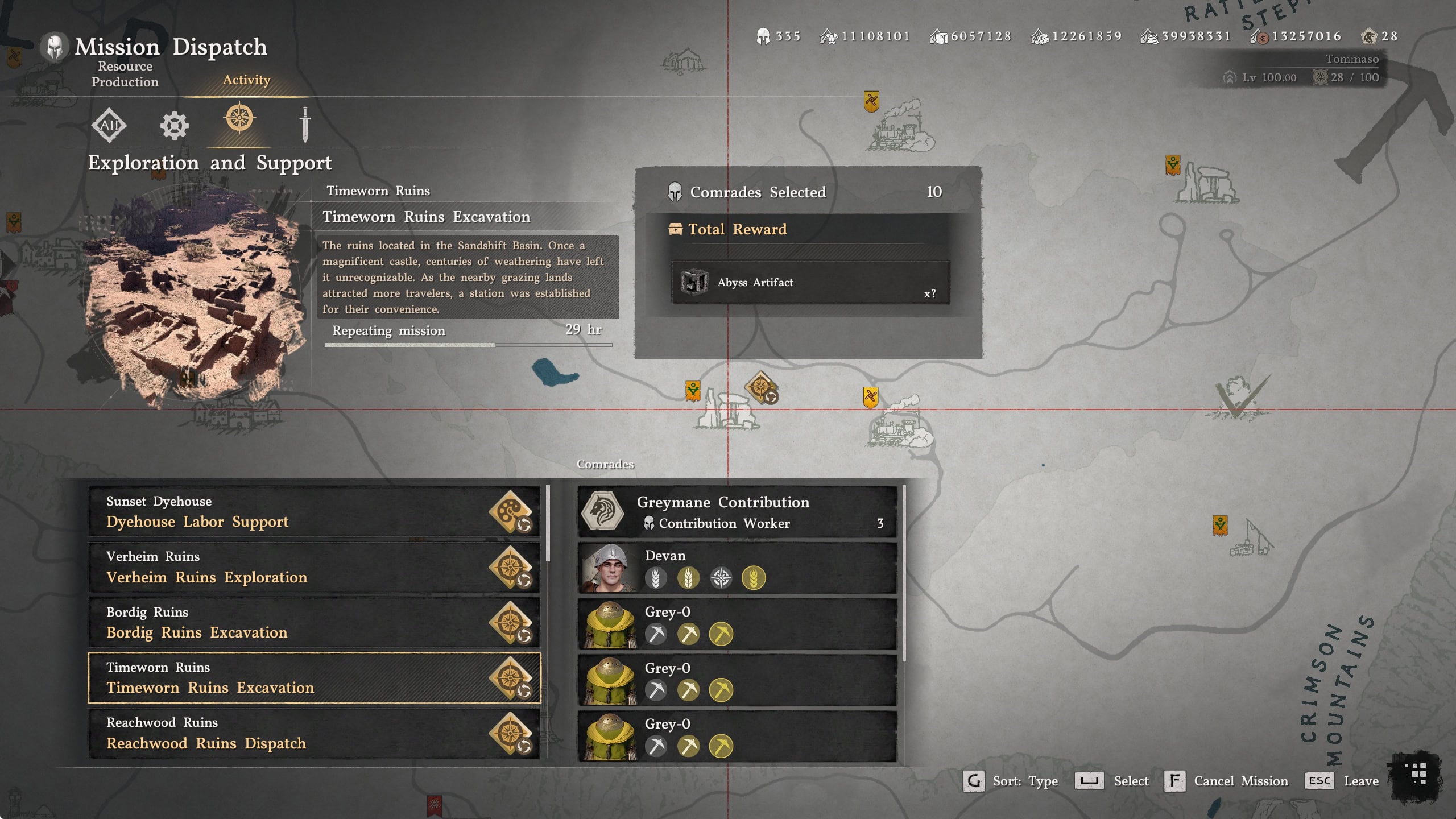 Timeworn Ruins Mission