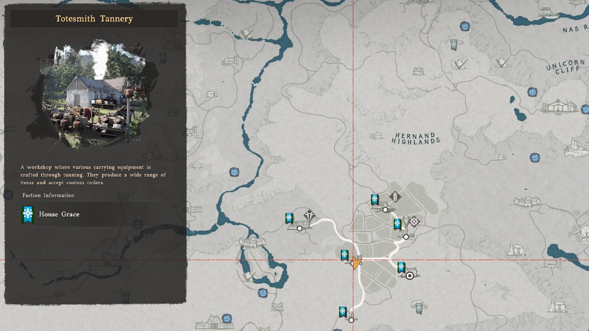 Totesmith Tannery Map