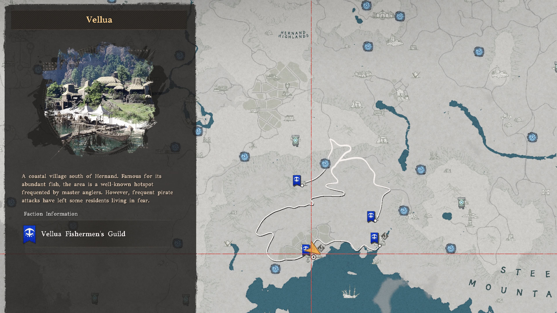 Vellua Provisioner's Shop Map