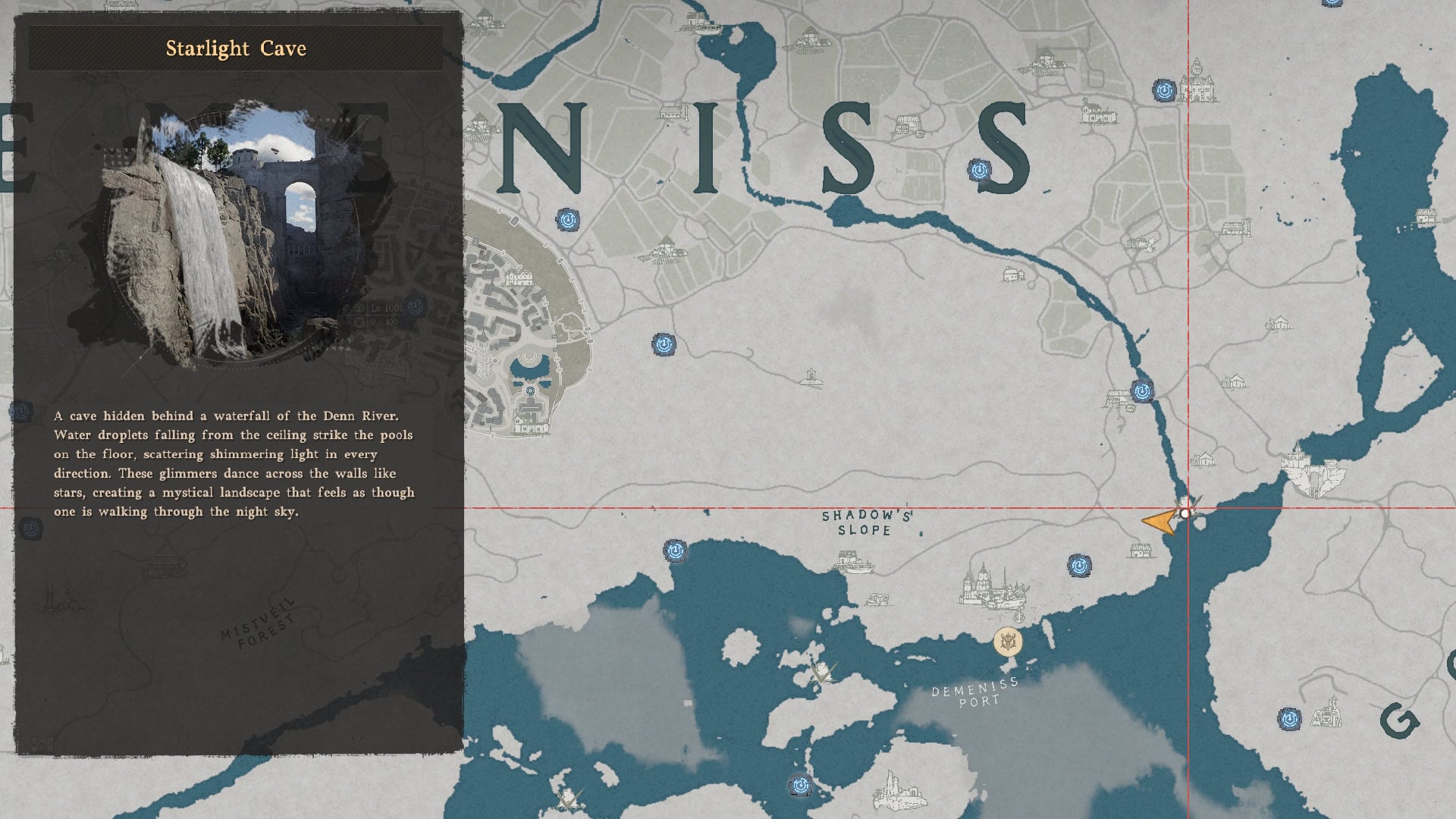 Wanderer of Faith Leather Gloves Map