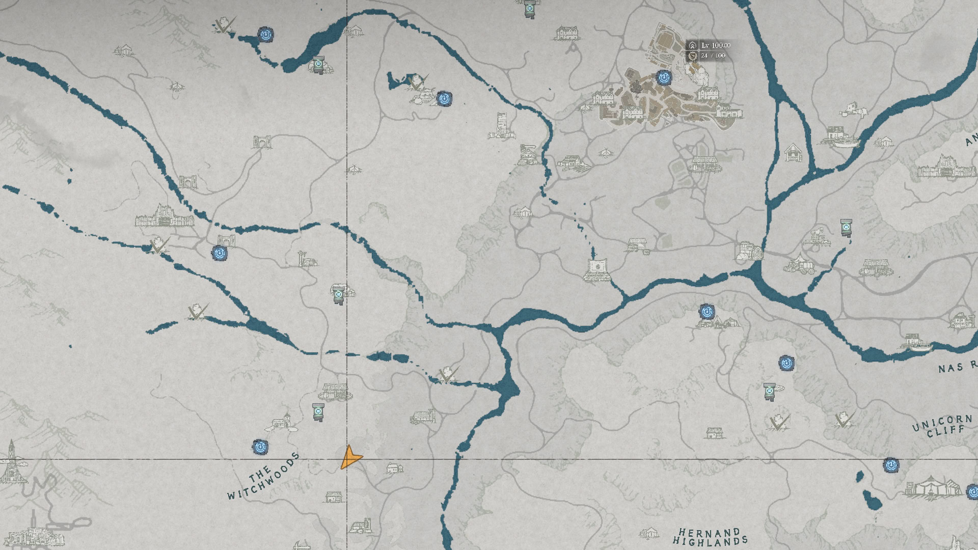 Witchwoods Fishing Shop Map