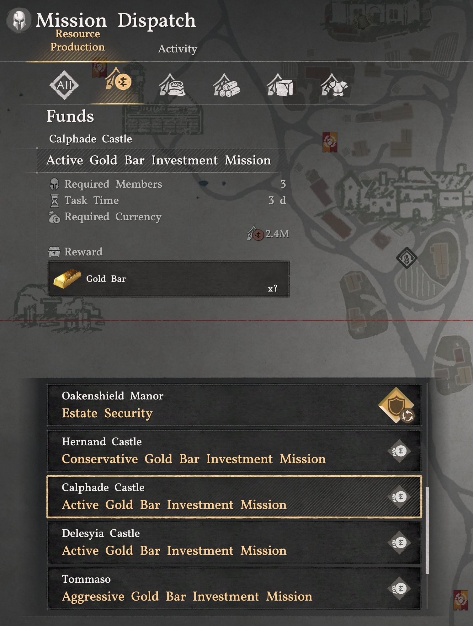 Camp Investment Mission - Active