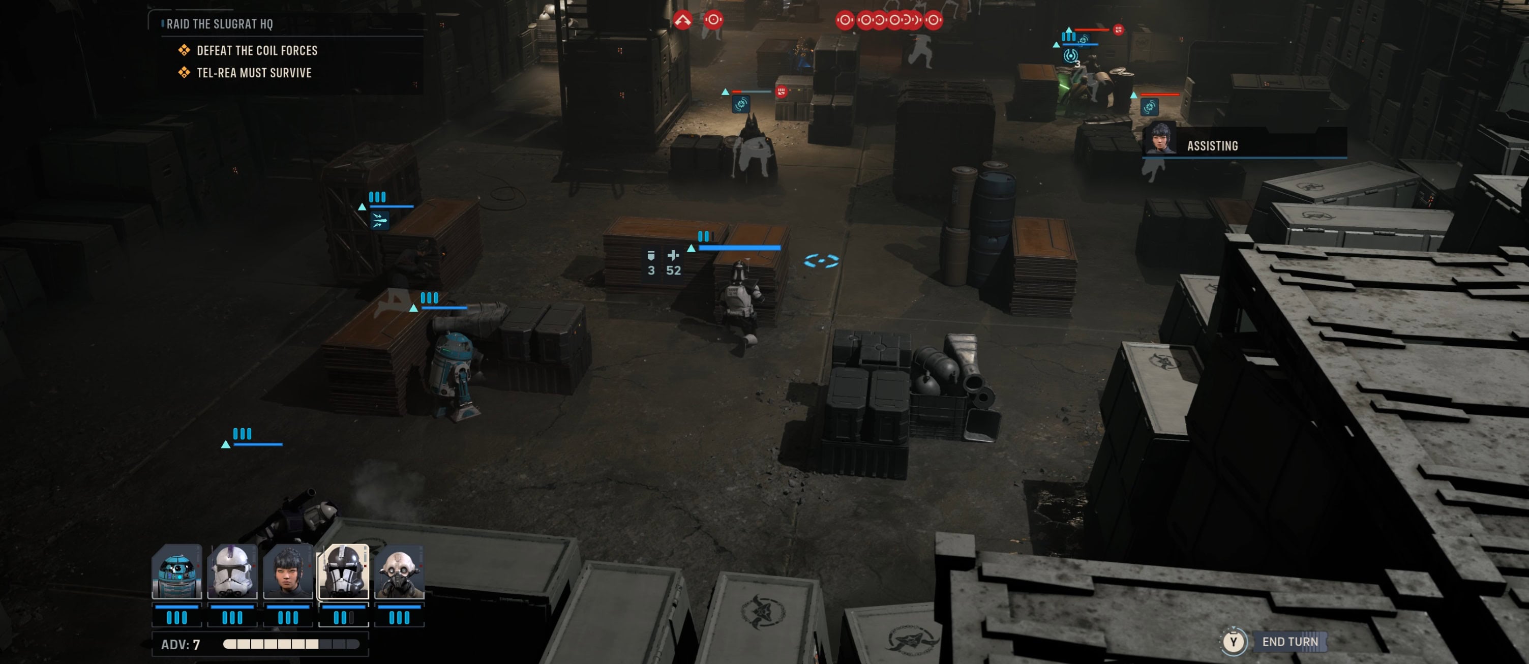 Star Wars Zero Company map overview showing enemy positions and cover