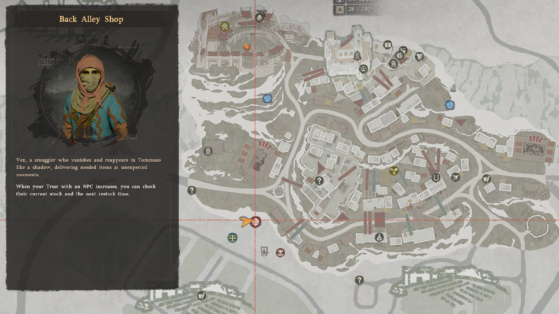 Back Alley Shop (Vex) Map