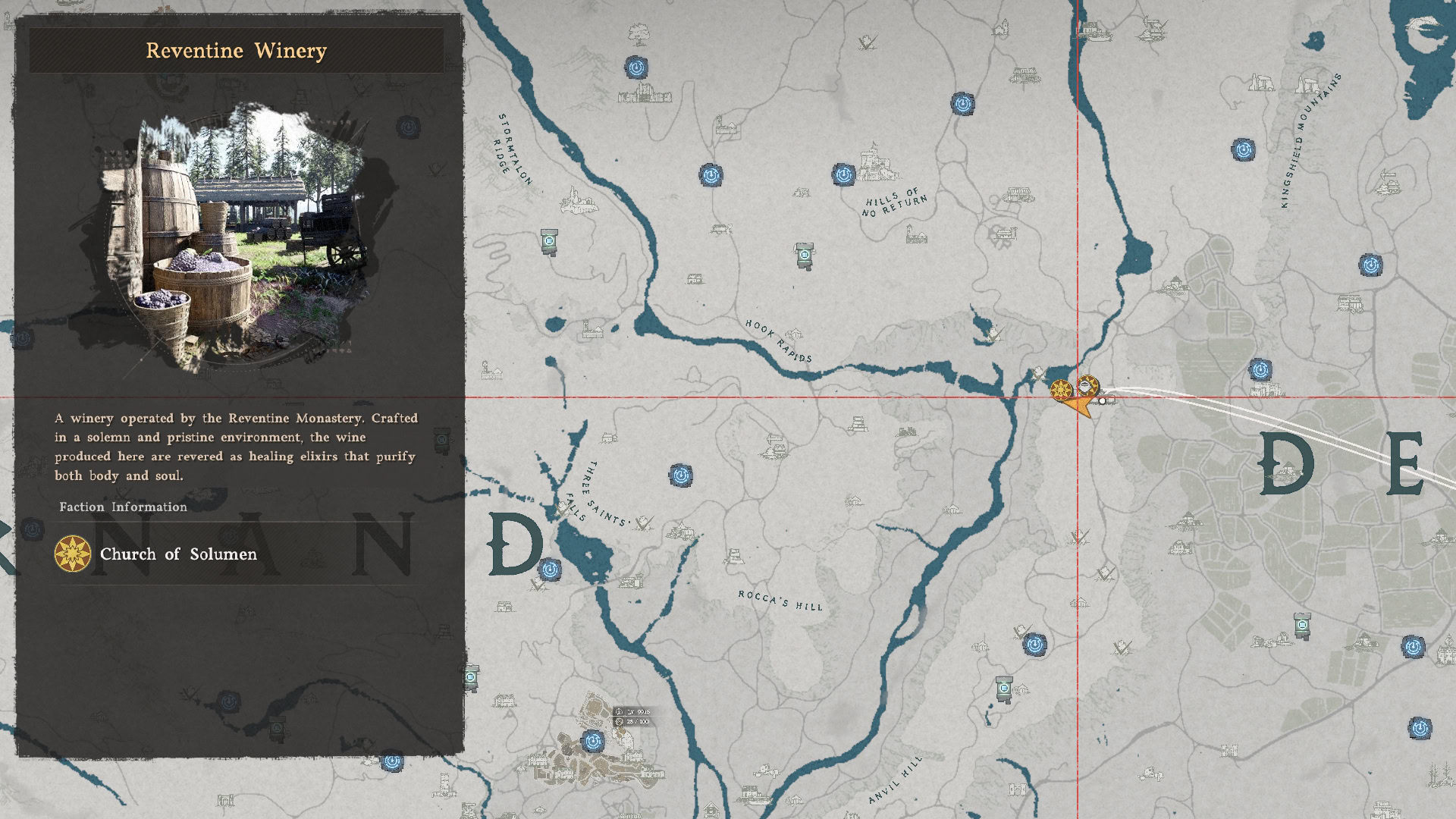 Bright Purple Dye Location Map