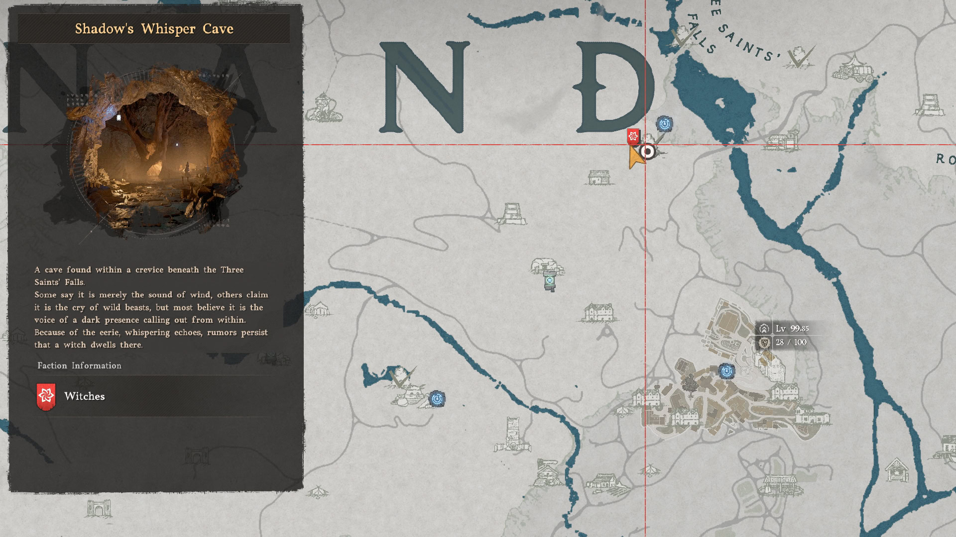 Bright Yellow Dye Location Map