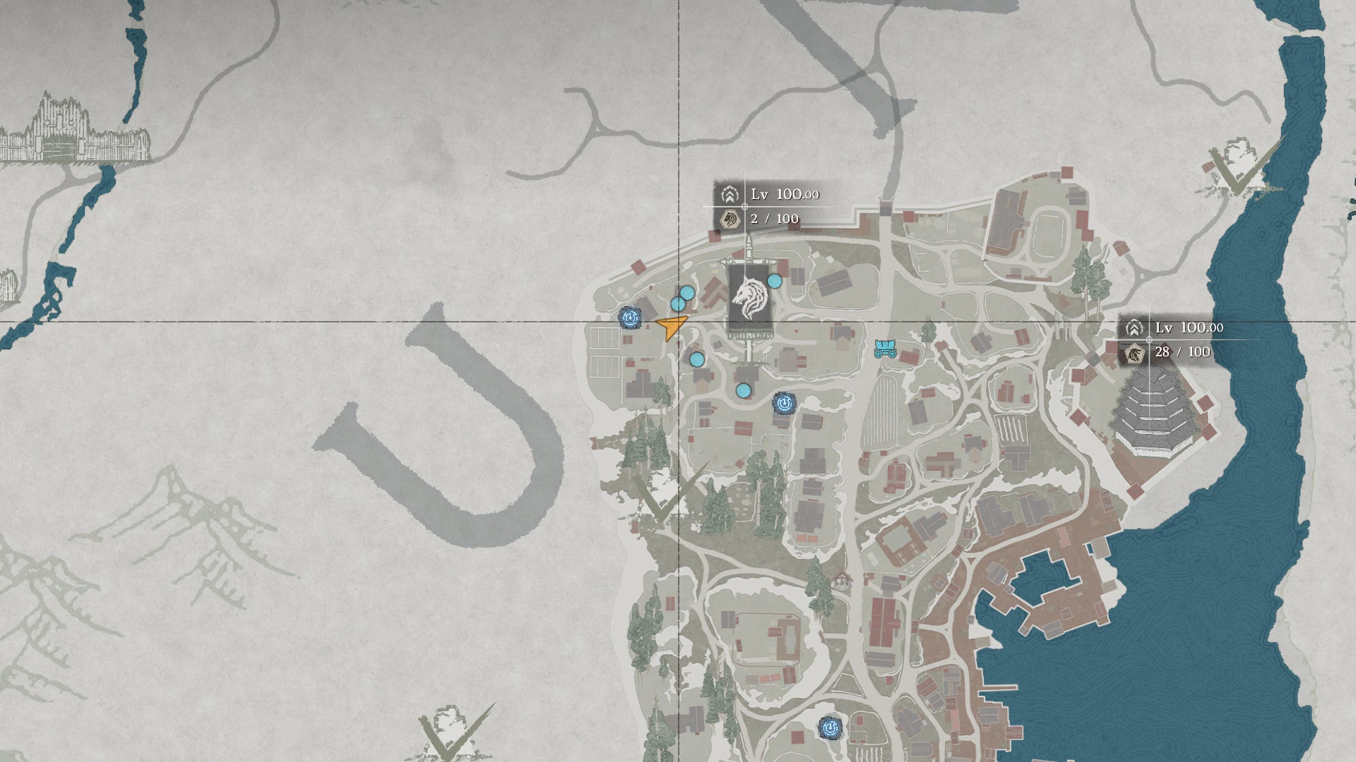Dark Teal Dye Location Map