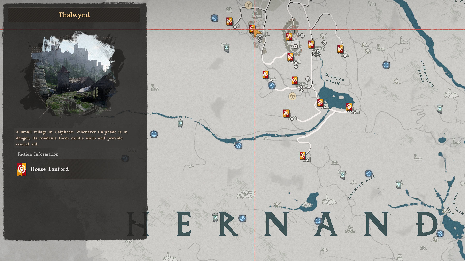 Deep Blue Dye Location Map