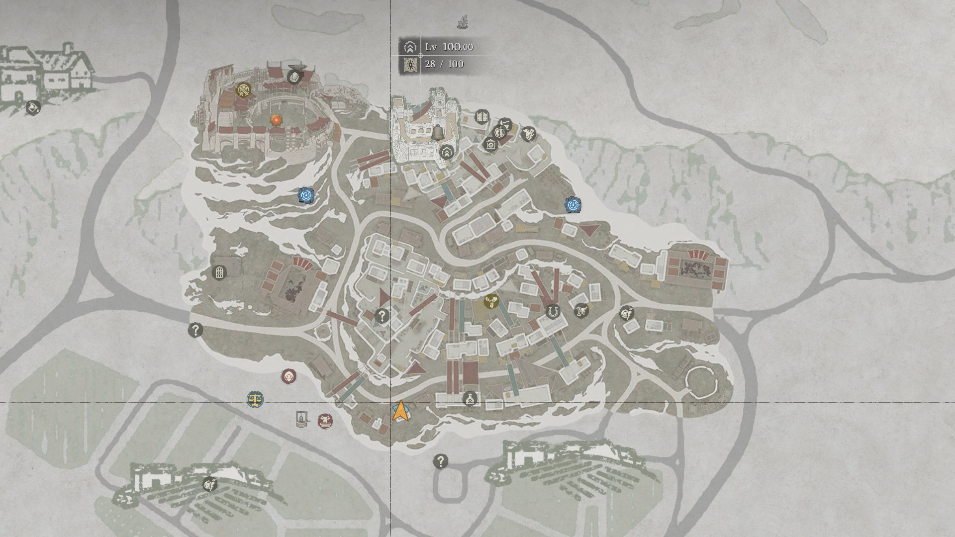 Deep Orange Dye Location Map